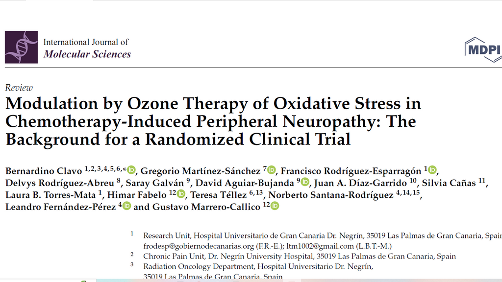 Modulation by Ozone Therapy of Oxidative Stress in Chemotherapy-Induced Peripheral Neuropathy