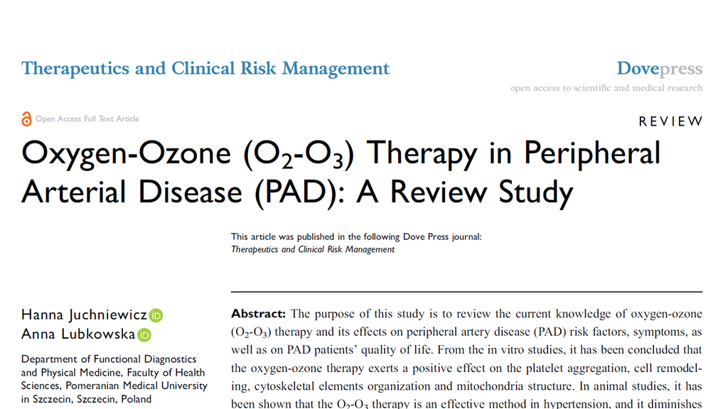Oxygen-Ozone (O2-O3) Therapy in Peripheral Arterial Disease (PAD): A Review Study
