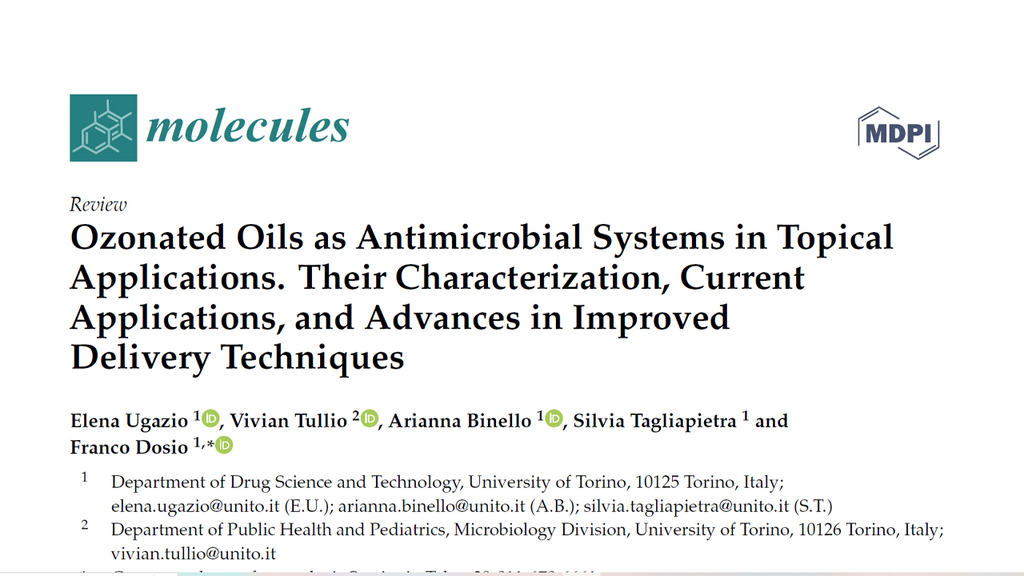 Ozonated Oils as Antimicrobial Systems in Topical Applications. Their Characterization, Current Applications, and Advances in Improved Delivery Techniques
